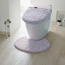 Amazon | [ベルメゾン] トイレマット ふたカバー 2点 セット 洗える