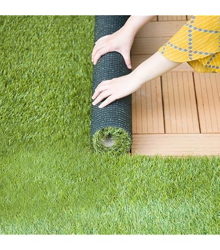 Amazon.co.jp: OSJ 人工芝 ロール 1m×5m 芝丈20mm ピン 12本 4色立体感