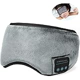 YESDEX Bluetooth Sleeping Eye Mask Headphones, Wireless Bluetooth Headset Music Travel Sleep Headset (Grey)