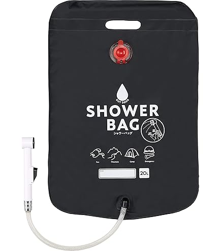 Amazon | ポータブルシャワー 20L 簡易 手動式 ウォーター 携帯用