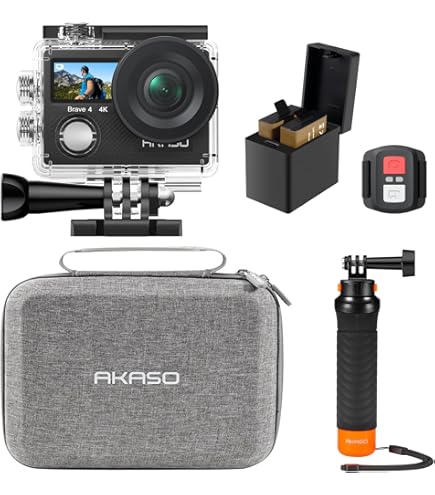 Amazon | GOOKAM Go2アクションカメラ4K 30fps 20MP解像度 170°広角