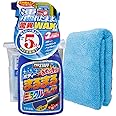 プロスタッフ 洗車用品 ボディーワックス ボディーまるまる おもいっきりワックススプレー 400ml S-85 マイクロファイバークロス付