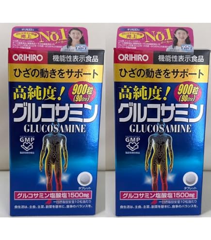 Amazon | オリヒロ 高純度 グルコサミン粒 徳用 約900粒 5個セット