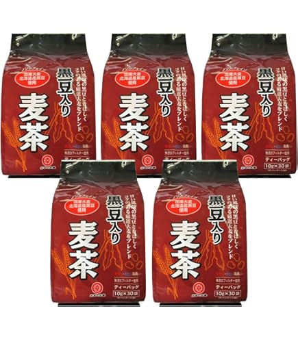 Amazon | 伊藤園 黒豆入り 国産むぎ茶 30ティーバッグ ×4袋 | 健康