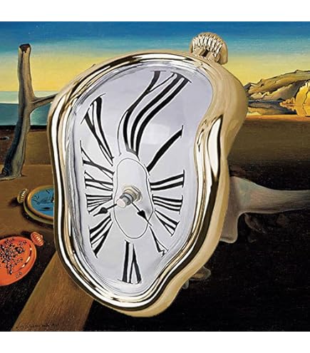 Amazon.co.jp: ダリの柔らかい時計 インテリア置き時計 90度曲がった