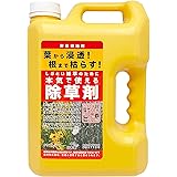 根まで枯らす 除草剤 非農耕地用 本体ボトル シャワータイプ 4L 液体 強力 業務用 雑草対策 散布 大容量 スギナ しぶとい雑草のために本気で使える