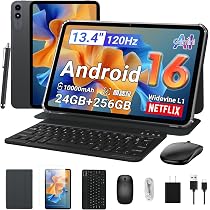 Amazon.co.jp: TABWEE T60pro Android16 タブレット 13インチ、120Hz
