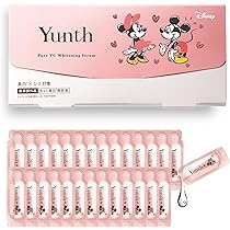 【5個セット】Yunth 生ビタミンC 美白美容液 1ml×28包 ミッキー&ミニー ユンス Yunth 生VC美白美容液 導入美容液 先行美容液 ブースター 美白  医薬部外品 パラベンフリー アルコールフリー 無香料 高濃度 アスコルビン酸 集中美容液 くすみ シミ ビタミンC 個包装 正規品 Amazon | 【ディズニー ミッキー&ミニー コラボ】Yunth ユンス 美容液