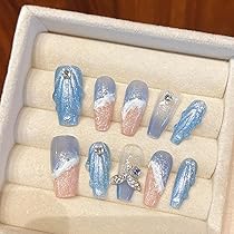 香夏ページ ネイルチップ Amazon | HAPVITAL 24枚入り ネイルチップ ァーで魅せる春夏の