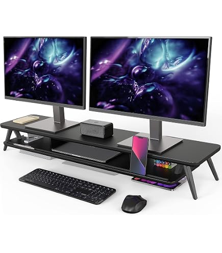 Amazon.co.jp: MJKQ9 モニタースタンド 机上台 モニター台