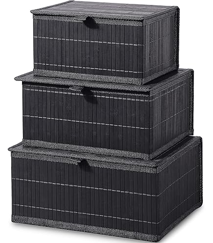 Large Storage Basket Décor Baskets Arpan Large Black Resin Woven Storage Basket With Lid & Lock - Hamper Or Toy Box Arpan Large Black Resin Woven Hamper Box Lock