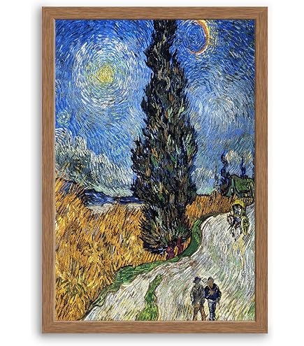 Amazon.co.jp: 【F6】 世界の名画額 花咲くアーモンドの木の枝 ゴッホ