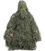 BUSHRAG ギリースーツ フード付き 上下セット メッシュ 秋冬 BUSHRAG ギリースーツ フード付き 上下セット メッシュ 秋冬