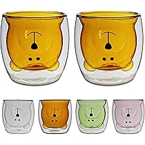 Amazon | 西田(Nishida)二層耐熱ガラス クマ コップ&カップ2個