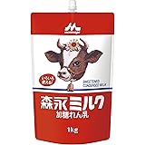 森永 加糖れん乳 森永ミルク スパウトパウチ 1kg [業務用 大容量 コンデンスミルク 練乳]