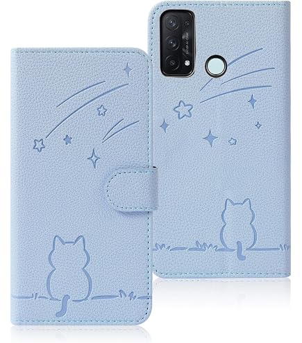 Amazon.co.jp: OPPO Reno5 A CPH2199 ケース 手帳型 対応 スーツ猫
