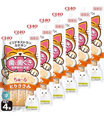 Amazon.co.jp: チャオ (CIAO) 猫用おやつ デンタルちゅ～る まぐろ味