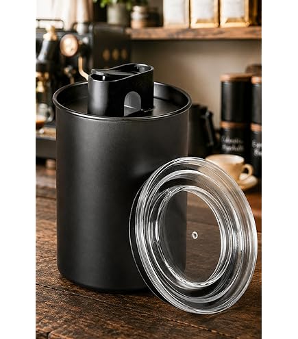 Amazon｜(ル・クルーゼ) Le Creuset 4インチキャニスター 木製の蓋付き