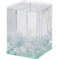 Amazon | LUCAS ホワイトセージ&天然石 浄化 キャンドル 【アクア