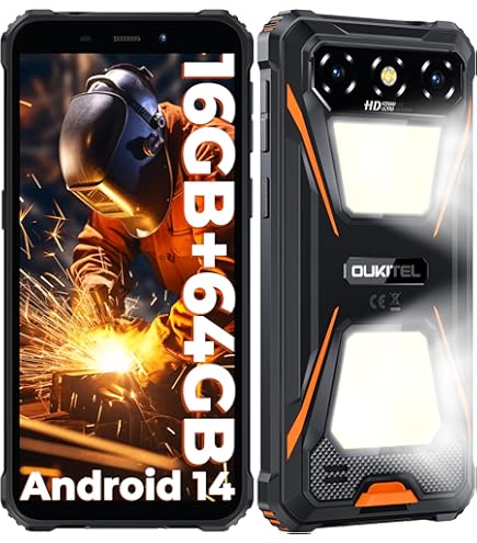 Amazon | OUKITEL WP52 Android 14 6GB 128GB 防水スマホ 本体 6500mAh