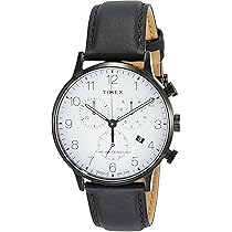 Amazon | Timex Waterbury クラシック クロノ ブラック ホワイト