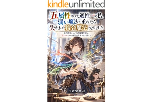 五属性すべて適性一の私、弱い魔法を重ねたら失われた複合魔法になりました: 婚約破棄された下級魔導技師は、五つの一から魔法の常識を塗り替える