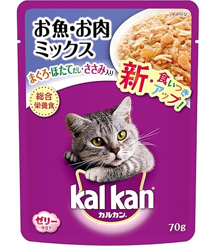 一箱のみ開封済み　カルカン パウチ パテ 105袋　お魚・お肉ミックス やわらかパテ お魚・お肉ミックス まぐろ・かつお・ささみ入り