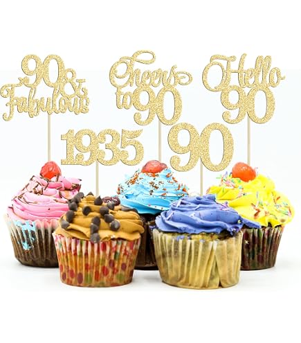 Rsstarxi Cupcake-Topper „Legend Since 1992“ – 48 Stück, Schwarz-glitzernd, Für 30. Geburtstag & Jubiläum