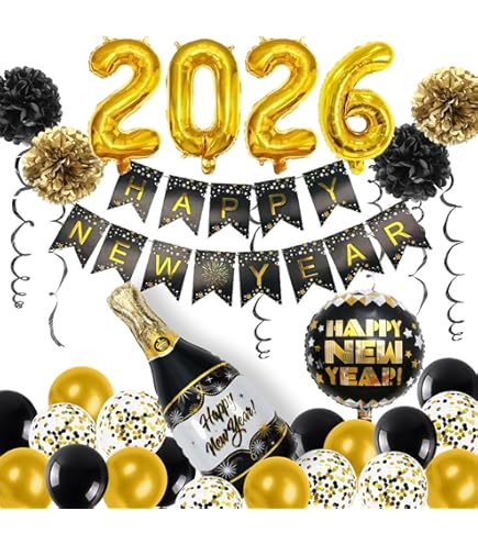 Amazon | 新年 パーティーグッズ 装飾 newyearパーティー 飾り付け