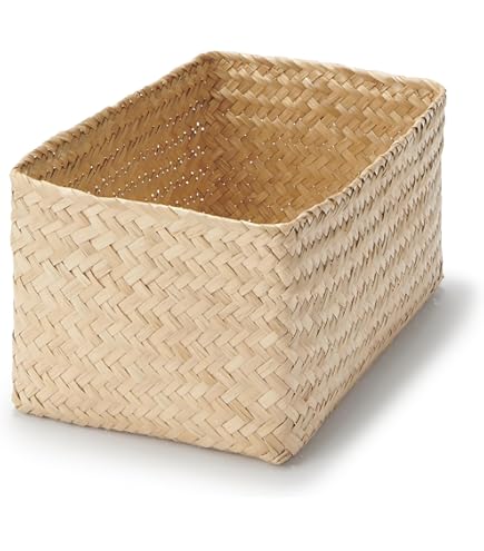Amazon.co.jp: 無印良品 長方形バスケット 中 幅34×奥行23×高さ16cm