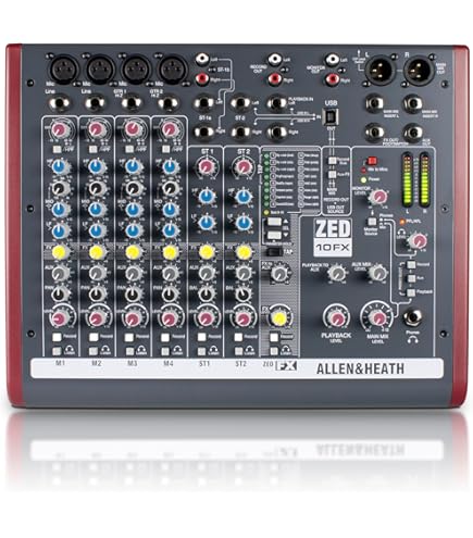ALLEN & HEATH ZED-10 USB搭載 コンパクトミキサー ALLEN&HEATH ZED10 【USBステレオ出力搭載10chミキサー】 ｜イケベ楽器