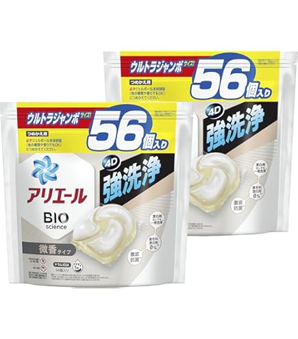 アリエール ジェルボール4D 微香 詰替76個強洗浄