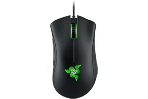 Razer DeathAdder Essential Gaming Mouse: 6400 DPI Optical Sensor - 5 Programmable Buttons - Mechanical Switches - Rubber Side Grips - Classic Black