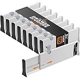 RAPTUROUS Deep Drawer Divider 8 Pack, [5 Inch Tall, 13-22"] Long Expandable, Adjustable Drawer Dividers for Clothing, Clothes