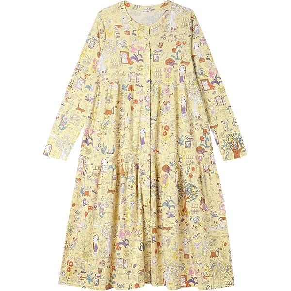 美品　ツモリチサト スリープ　長袖　ワンピース　ルームウェア　ワコール　グレー tsumori chisato SLEEP ワコール ツモリチサト ツモリチサト