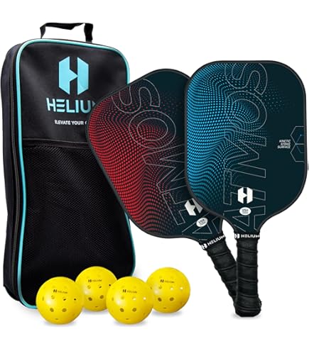 Helium Versus Pickleball Set Of Two - Light-weight Honeycomb Core, Graphite Stri