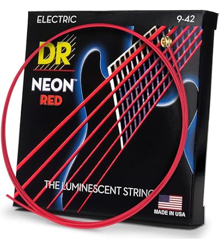 ギター弦 Amazon.co.jp: DR エレキギター弦 NEON ニッケルメッキ グリーン