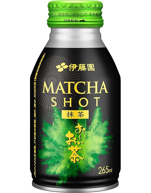 Amazon.co.jp: 伊藤園 お～いお茶 MATCHA SHOT 265mlボトル缶×24本入
