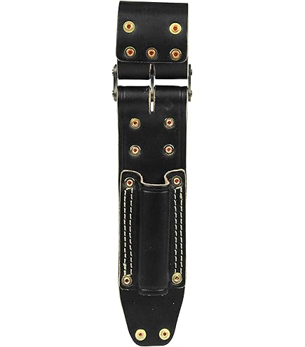 Amazon.co.jp: SK11 チェーン丁番付き 革製 ペンチ2段差 黒 SCLT-4