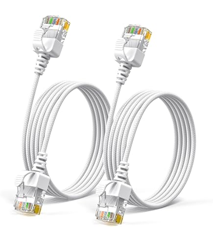 JUNCHI-Cat6 Ethernet Cable 10Gbps 14 Ft  10 Pack , Flexible Bare Copper Cat6 Patch Cables Utp Ethernet Cable Cat 6 Snagless Cat 6 Network Cable Server D - View #7