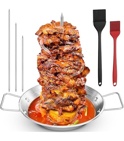 Al Pastor Vertical Grill Spit Oven Spit Tacos Al Pastor Skewer Al
