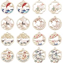 Amazon.co.jp: [ルナリ] 和風チャーム 16個セット ランダム