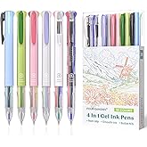 Four Candies 4色ボールペン 6本セット18カラーインク 0.5mm かわいい かきやすい 多色ボールペン 多機能ペン 筆記具 なめらか 便利