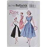 Amazon Butterick レトロ60年代デザインワンピースの型紙セット サイズ U6 8 10 12 14 5748 型紙 パターン 通販