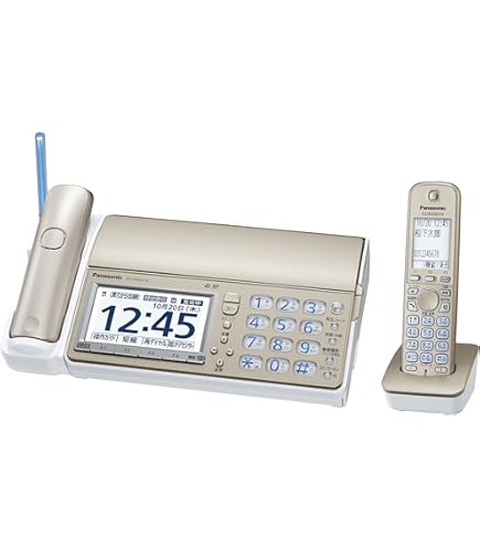 【美品】Panasonic KX-PZ720-N 電話機 FAX Amazon.co.jp: パナソニック おたっくす デジタルコードレスFAX 子機1