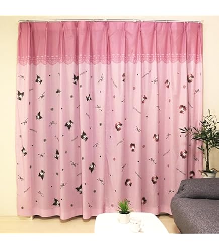 Amazon｜サンリオ(SANRIO) ハローキティ 2級 遮光 遮熱 カーテン+