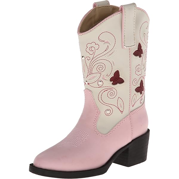 Baby Boots 6-12 Months Cowboy Boots Roper Girls' Glitter Checker