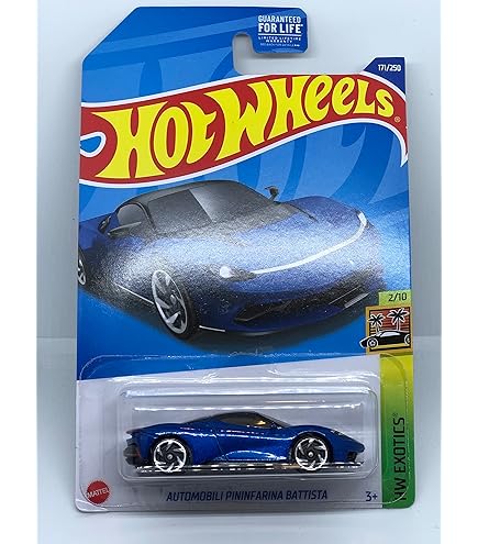 Hot Wheels McLaren Elva Bleue 1/64 - Série Exotics 2022 - Carte EU, Blister Non Ouvert