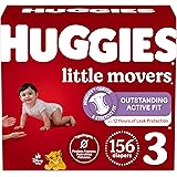Huggies Baby Diapers Size 3, 156 Ct, Little Movers