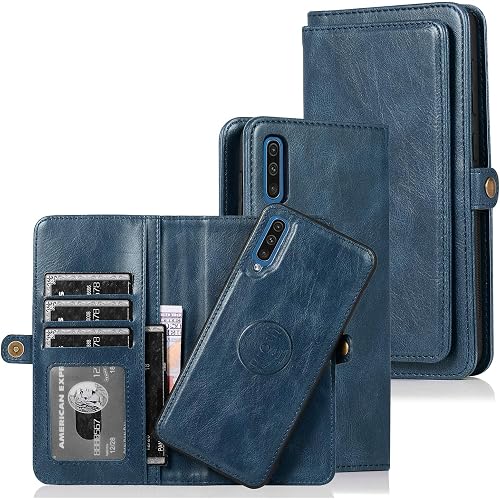 Cavor for Samsung A50 Wallet Case,for Samsung Galaxy A50 Case,2 in 1 Magnetic Detachable Case Leather Flip Cover with Stand F